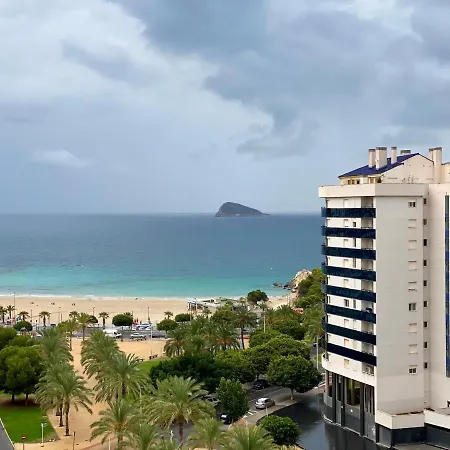 アパート Gemelos 24 Cala De Finestrat. Vistas Al Mar. ベニドルム